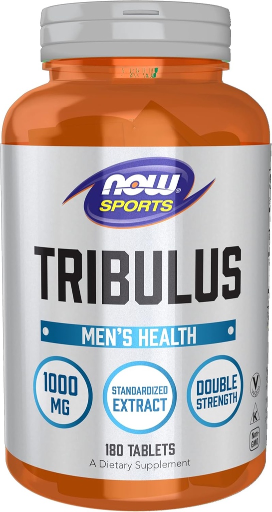 NOW Foods Sports Nutrition, Tribulus (Tribulus terrestris) 1, 000 mg, Διπλή Δύναμη, Υγεία των ανδρών, 180 δισκία
