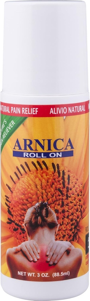Sanar Naturals Arnica Roll On, 3 oz - Max δύναμη ανακούφισης, γρήγορης δράσης μυϊκό τρίψιμο, σαφές τζελ