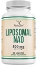 Liposomal NAD Supplement for Anti Aging and Cell Support (500mg of Liposomal NAD+ Per Serving, 30 Day Supply) - Third Party Tested, Vegan Safe, Non-GMO by Double Wood