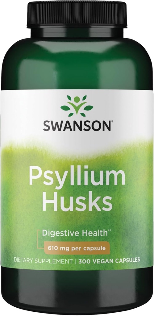 Swanson Psyllium Husk Διαιτητικό Συμπλήρωμα Ίνες 610 mg 300 Καψάκια