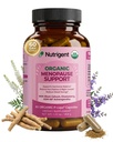 USDA Organic KSM-66 Ashwagandha, Vitex Berry & Black Cohosh, Menopause Support Supplement for Women, Natural Relief for Hot Flashes, Night Sweats & Mood Swings, Hormone-Free (60 CT)