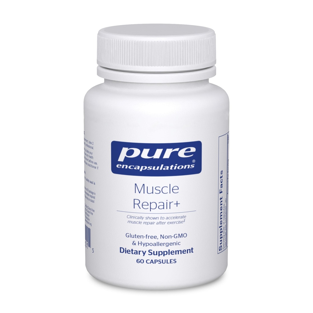 Pure Encapsulations Muscle Repair+ Athletic Nutritional Dietary Supplement - Supports Muscle Fiber Recovery Rate, Cell Repair & Function for Active Lifestyles* - 60 Capsules