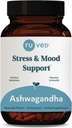 ruved Ashwagandha κάψουλες - οργανικό εκχύλισμα ρίζας Ashwagandha συμπλήρωμα για άνδρες & γυναίκες, 500mg ανά χάπι για την υγεία του επινεφριδίου και τη συνολική ευεξία - 60 χορτοφαγικά αχυρώνες (1 κόμης)