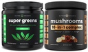 NutraChamps Super Greens Άγευστα & Super Μανιτάρια: Ultimate Brain, Gut & Body Boost