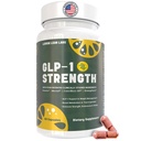 GLP-1 Supplement for Women & Men - Weight Management, Gut Health & Metabolism Support - Promotes Fat Burning & Lean Body Mass - Vegan, Gluten Free, Non-GMO - 60 Count