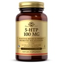 Solgar 5-HTP 100 mg, 90 Vegetable Capsules - Promotes Relaxation - Positive Mood & Stress Support - Non-GMO, Vegan, Gluten Free, Dairy Free, Kosher - 90 Servings