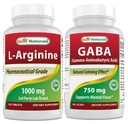 Best Naturals L-αργινίνη 1000 mg & συμπλήρωμα GABA 750mg