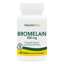 Natures Plus Bromelain - 500 mg - Φυσικό πρωτεολυτικό συμπλήρωμα - 60 χορτοφαγικά δισκία (60 Servings)