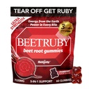 Beet Root Gummies, 5-in-1 Antioxidant Complex with Cranberry, Pomegranate & Blueberry, 7020mg Potency, Supports Energy & Circulation, 60 Gummies, Non-GMO