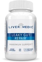 Leaky Gut Repair Natural Gut Health Supplement Glutamine Organic Slippery Elm NAG Marshmallow Root Aloe Vera MSM Quercetin Bromelain Promotes Digestive Ease, Gut Wellness 1000mg 120 Caps