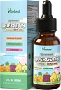 Liposomal Quercetin with Bromelain Liquid Drops, Quercetin 500mg with Zinc Supplement for Kids & Adults, Immunity & Antioxidant Support, with Elderberry Extract, Vitamin C & Vitamin D3, 2 Fl Oz