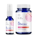 Bio-Botanical Research Biocidin Throat Spray + Olivirex Olive Leaf Extract Bundle for Immune Support (2 Products)