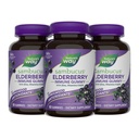 Nature's Way Sambucus Elderberry Gummies, Immune Support Gummy for Adults & Kids Ages 4+ with Black Elderberry Extract, Vitamin C, Vitamin D3, and Zinc*, 60 Gummies (Set of 3)