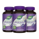 Nature's Way Sambucus Kids Elderberry Immune Gummies with Black Elderberry Extract, Daily Immune Support Gummy with Vitamin C and Zinc for Children Ages 2+*, 60 Gummies (Set of 3)