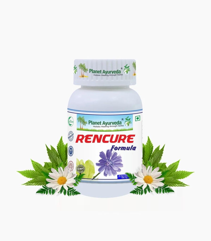 Planet Ayurveda Rencure Formula – Herbal Wellness Support Blend, Kidney Supplement | Traditional Plant-Based Supplement for General Wellbeing (2 Bottles, 60 Capsules Each)
