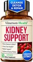 Kidney Support Supplement – Kidney Cleanse Detox & Repair with Cranberry Extract (30%), Chanca Piedda, Astragalus, Uva Ursi & Stinging Nettle – Kidney Health, Bladder & Urinary Tract – 60 Capsules