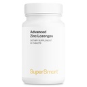 Supersmart - Advanced Zinc Lozenges 10mg per Day (Mint Flavored) Highly Bioavailable - Zinc Bisglycinate | Non-GMO & Gluten Free - 90 Tablets