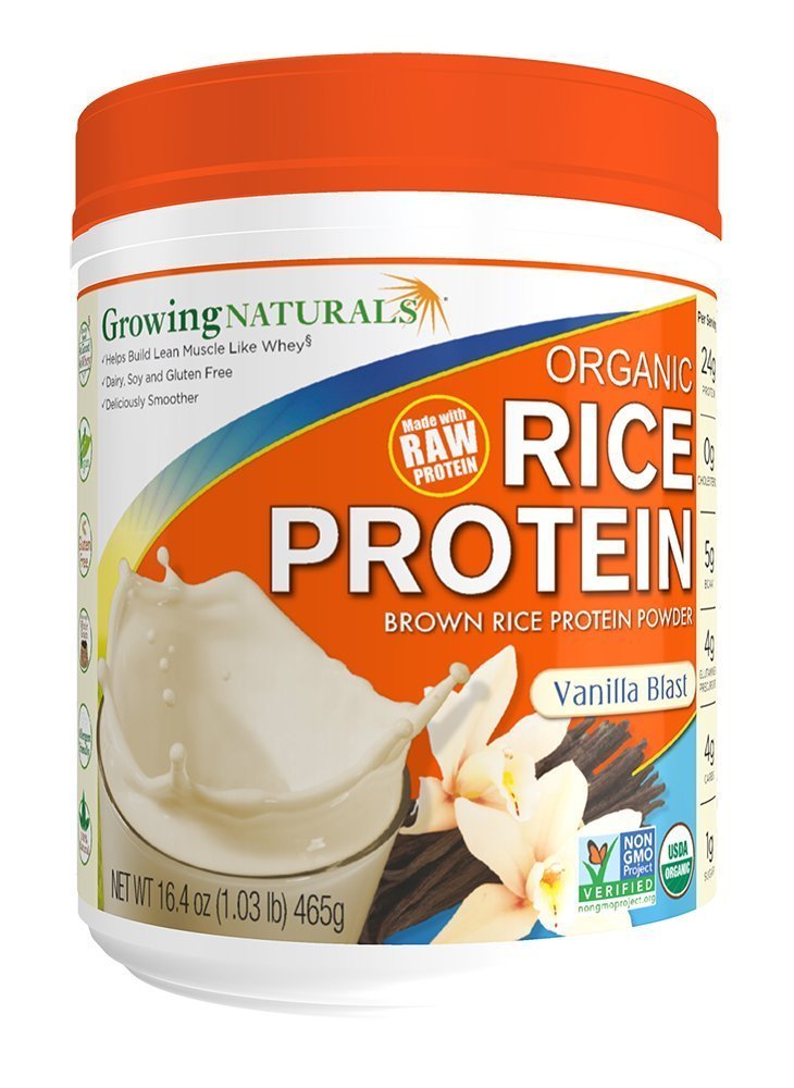 Organic Raw Rice Protein - Vanilla Blast - 16.4 oz