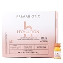 PRIMABIOTIC Hyaluronic Acid 250mg - Mango Flavor - Vegan, Deep Hydration, Anti-Aging and Skin Elasticity Support - Beauty Drink - Pack of 30 x 1 fl oz (30 mL) Bottles
