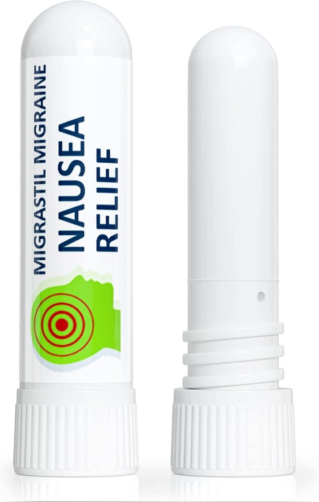 Βασικός Vigor Migrastil Nausea Inhaler (2-πακέτο) - Pocket Μέγεθος Αρωματοθεραπεία Stick για Queasiness - Όλα φυσικά, γρήγορη βοήθεια δράσης
