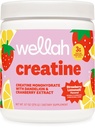 Wellah Creatine for Women - Creatine Monohydrate with Dandelion & Cranberry Extract (50 Servings, Strawberry Lemonade)