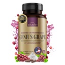 Resveratrol Complex Supplement with Clinically Tested Cognigrape Red Grape Extract OPC Proanthocyanidins - Antioxidant & Brain Health Support - 90 Veggie Capsules, Non-GMO, Gluten-Free, Vegan