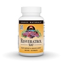 Source Naturals Resveratrol 550, Heart Support & Healthy Aging*, 500 mg - 30 Tablets