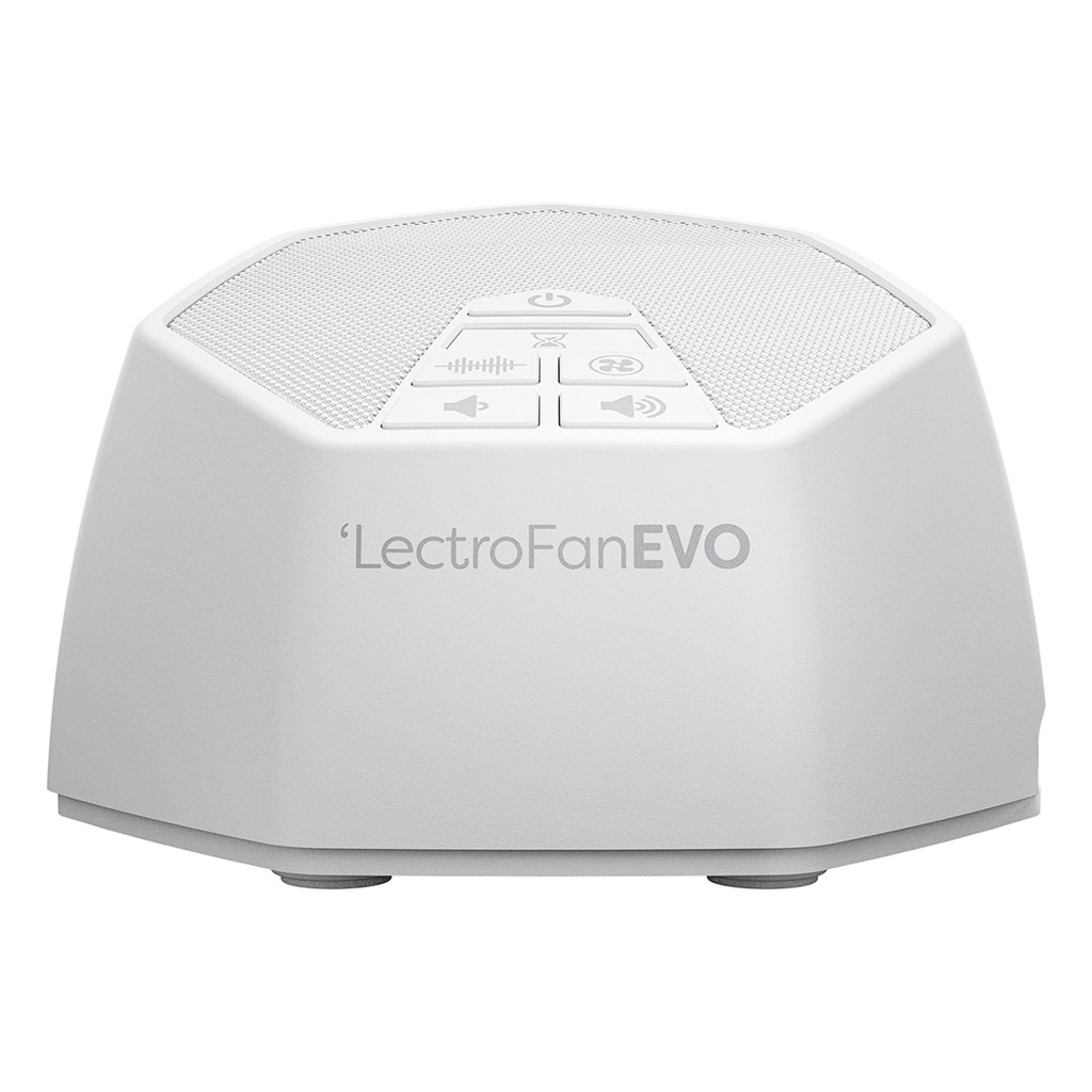 Adaptive Sound Technologies LectroFan EVO - Non-Looping Sound Machine for Sleep - Soothing Noise - Convenient Sleep Timer - Lightweight Build - USB-Powered - White