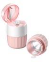 Pill Crusher Fine Powder - Cotatoc 3-in-1 Pill Crusher with Stainless Steel Grinding Pestle, Portable Pill Cutter and Crusher for Elderly and Pets (Pink)