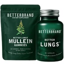 Betterbrand Better Lungs Health Pack - BetterLungs & Mullein Gummies - Ολοκληρωμένο πακέτο αναπνευστικής ευεξίας: BetterLungs & Mullein Gummies - 30 Ημέρα προσφοράς