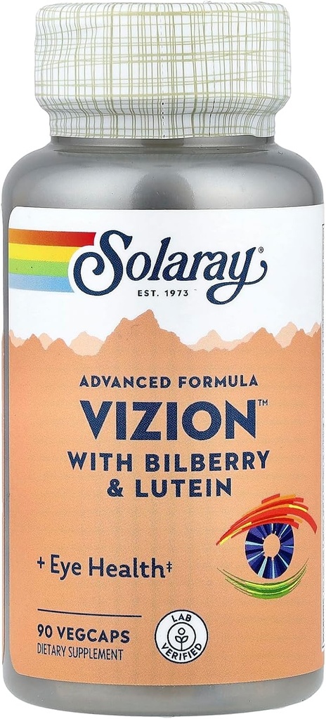 SOLARAY Vizion, Veg Cap (Btl-Plastic) 42mg 