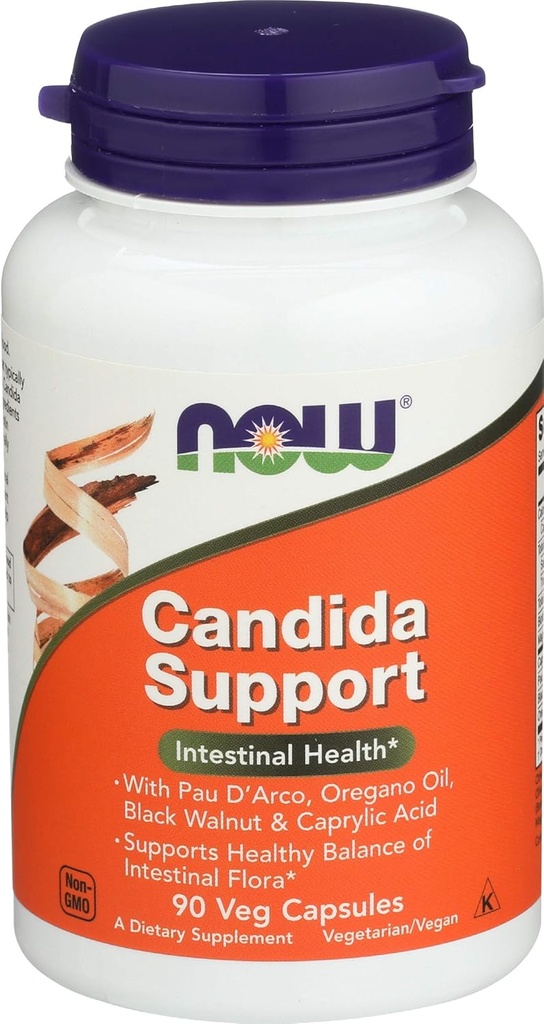 NOW υποστήριξη Candida, 90 κόμης (πακέτο του 2)
