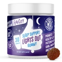 FlavCity Melatonin Sleep Gummies for Adults, Lights Out Gummy - Chewable Sleep Support Supplement with Plant-based GABA, Magnesium & Χαμομήλι για Βαθύ & Ξεκούραστο Bedtime, 30-Day Supply