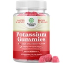 High Potency Potassium Gummies for Adults - Powerful Potassium Supplement Gummies for Optimal Health - Delicious Strawberry-Flavored - Vegan - 60 Count