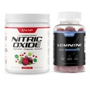 Snap Supplements Nitric Oxide Beet Root Powder + L-Carnitine Gummies Bundle, 30 Servings Cherry Lime + 60 Sugar-Free Blueberry Gummies