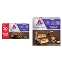 Atkins Endulge Peanut Butter Cups, Dessert Favorite, Low Carb, 0g Sugar, 20 Count & Endulge Caramel Nut Chew Bar, Dessert Favorite, 1g Sugar, Good Source of Fiber, 5 Count
