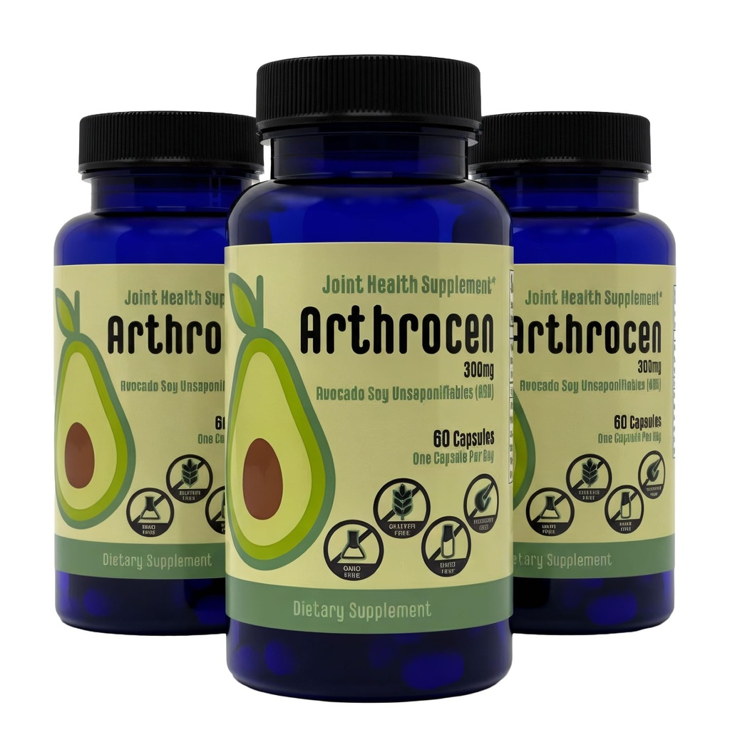 ASU Joint Support Supplement, 300mg Avocado Soy Unsaponifiables, Once Daily | Clinically evaluated ASU formula, 6-month supply, non-GMO, gluten & shellfish free, US Made for everyday joint wellness