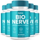 (5 Pack) Bio Nerve Capsules, BioNerve Plus Supplement Pills Premium Wellness Formula Capsulas, Advanced Natural Ingredients, Nerve Care, Comfort, Relaxation & Health, BioNerv Pastillas Reviews (300ct)