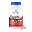 Ridgecrest Herbals LiverΚαθαρό, βοτανικό συμπλήρωμα υποστήριξης ήπατος, ευλογημένο Thistle, Dandelion, Detox, Καθαριότητα Υποστήριξη, Υγιεινή Bile (60 Caps, 30 Serv)