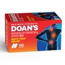 Doan’s Maximum Strength Back Pain Relief, 580 mg - 100 Caplets - Back Pain Reliever (NSAID) with Magnesium Salicylate Tetrahydrate​