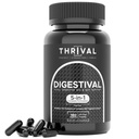 DIGESTIVAL 5-in-1 Gut Health Formula: Probiotics, Prebiotics, Enzymes, Gut Healing & Bloat Relief with 53 Ingredients, 60 Billion CFU, and Advanced Support for IBS, Leaky Gut, and Digestive Wellness