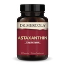 Dr. Mercola Organic Astaxanthin - 12 mg Ασταξανθίνη - Ισχυρή Αντιοξειδωτική Υποστήριξη - Βιολογικό εκχύλισμα μικροφύκων - Μη ΓΤΟ, Χωρίς γλουτένη & Χωρίς σόγια - 30 κάψουλες (30 σερβιρίσματα)