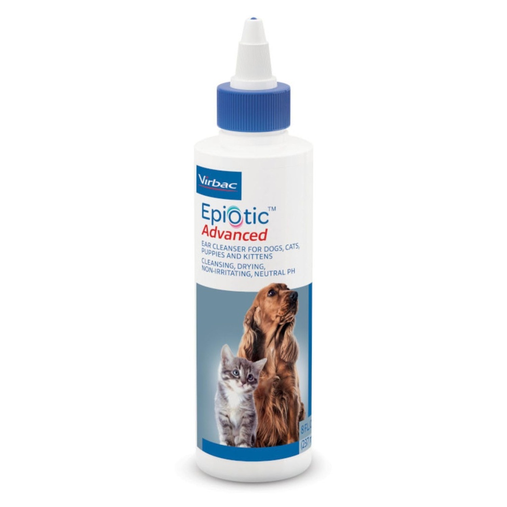 Virbac EPIOTIC® Advanced Ear Cleanser | Powerful and Gentle Cleanser For Dogs and Cats of all ages, 8 oz