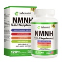 NMNH (Dihydronicotinamide Mononucleotide), NMN Alternative Supplement w/Niacinamide (Vitamin B3), Quercetin, Trans-Resveratrol, Support NAD+, Skin Cell Health*, Anti-Aging & Energy, 120 Caps