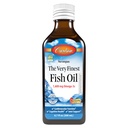 Carlson - The Very Finest Fish Oil, 1600 mg Omega-3s, Liquid Fish Oil Supplement, Norwegian Fish Oil, Wild-Caught, Sust Soured Fish Oil Liquid, Just Peachie, 200 mL (6.7 Fl Oz)