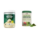 Purely Inspired Plant Based Organic Vegan Protein Powder for Women & Men 22g of Plant Protein Pea & Country Farms Super Greens Powder Natural Flavor, 50 Organic Super Foods, USDA Organic Drink Mix