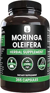 Καθαρά πρωτότυπα συστατικά Moringa (365 κάψουλες) Δεν Μαγνήσιο ή Ρύζι Fillers, Πάντα Αγνή, Εργαστήριο Επαληθευμένο