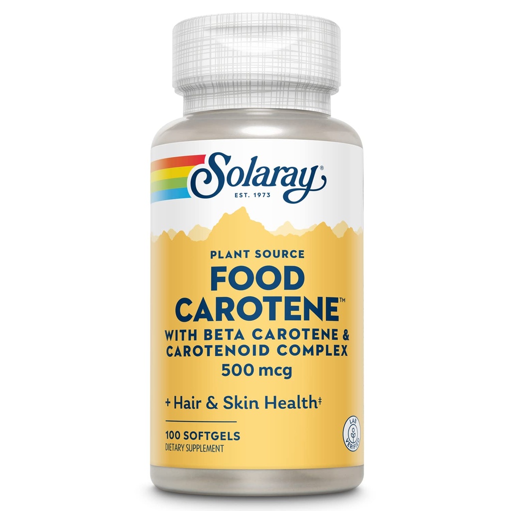 SOLARAY Carotene τροφίμων, Βιταμίνη A 10000 IU 