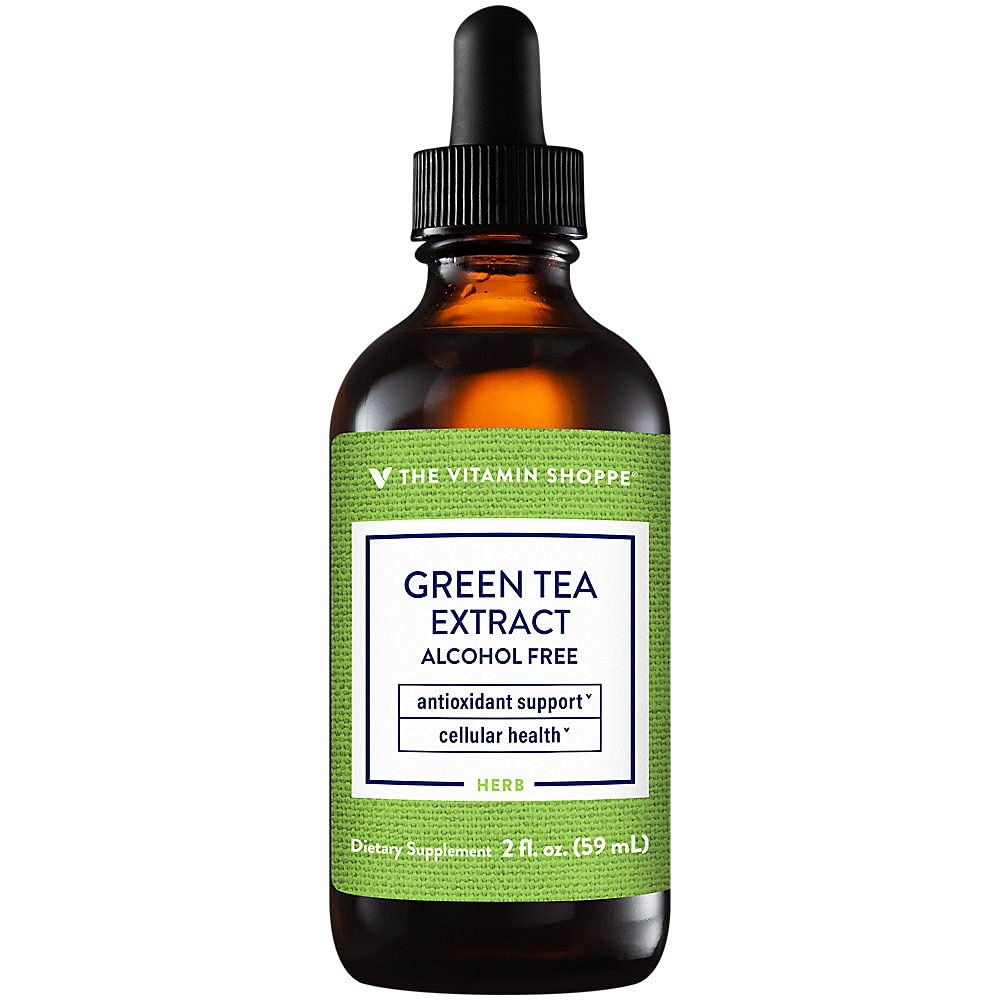 The Vitamin Shoppe Green Tea Extract 1000mg - Antioxidant & Cellular Support | EGCG Polyphenols | 100 Capsules | Fat Metabolism
