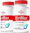 NutraRize (2 Pack) ViriMax - Official Performance Formula for Men, Natural Male Supplement to Maintain Energy Level, Stamina & Overall Health, Premium Viri Max Supplement, Reviews (120 Capsules)